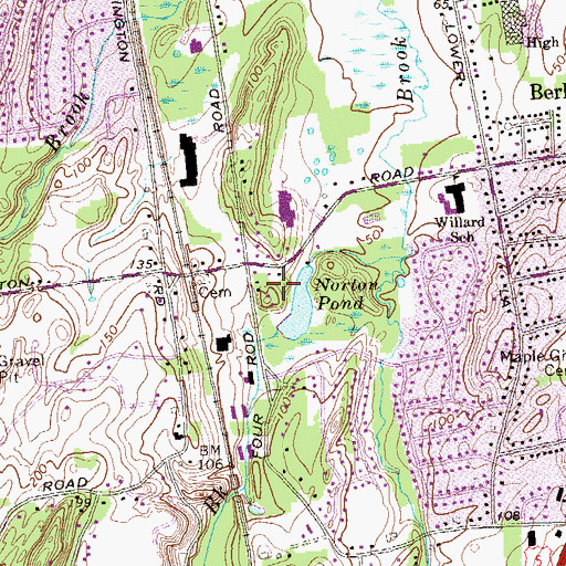 Topographic Map of Dennehy Field, CT