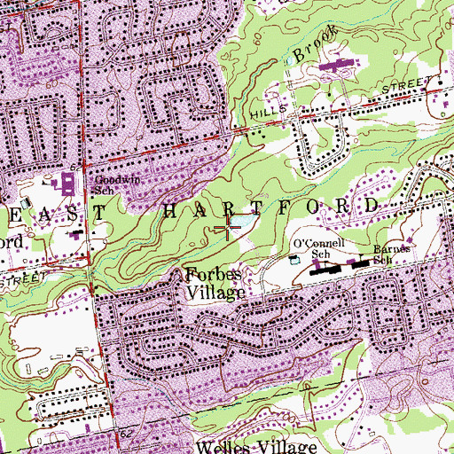 Topographic Map of Doctor Richard E Gorman Park, CT