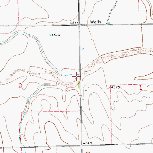 Topographic Map of Gordon Creek, CO