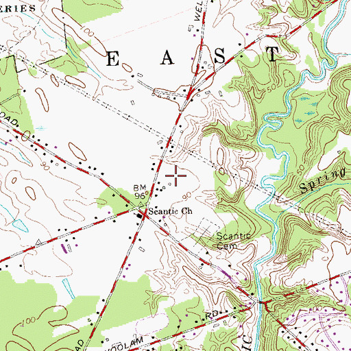 Topographic Map of East Windsor Historical Society Museum, CT