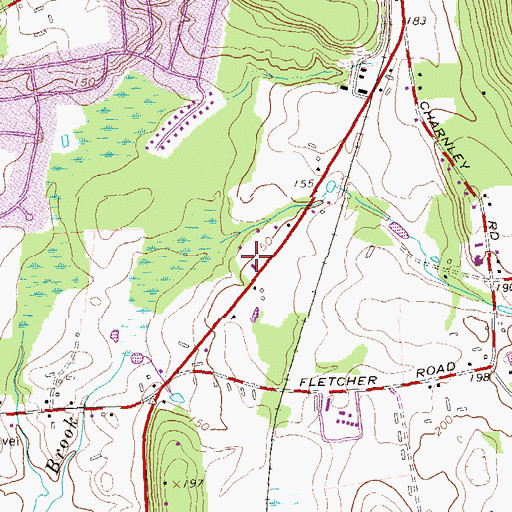 Topographic Map of Faith Baptist Church, CT