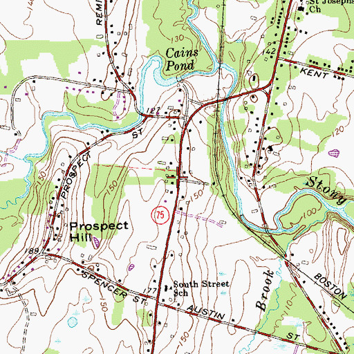 Topographic Map of Good Shepherd Lutheran Church, CT