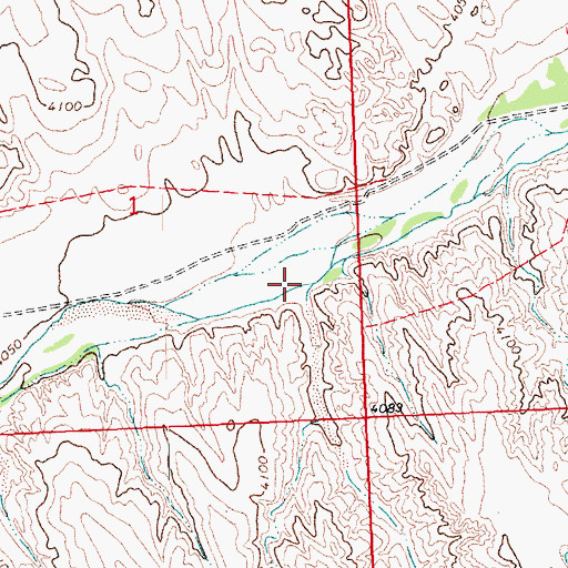 Topographic Map of Adler Creek, CO