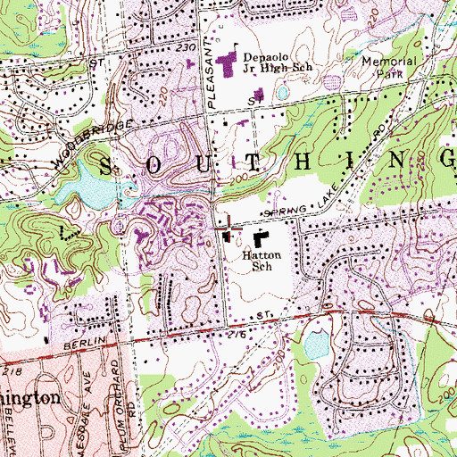 Topographic Map of Grace United Methodist Church, CT