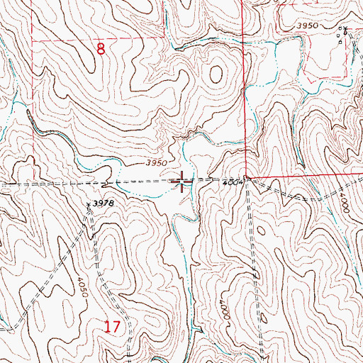 Topographic Map of North Fork Spring Canyon, CO