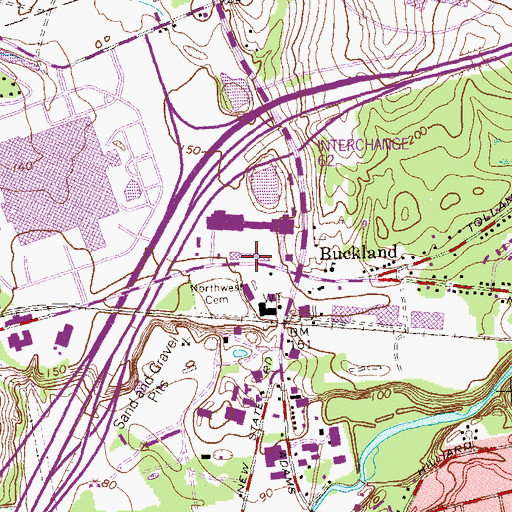 Topographic Map of Heartland Plaza Shopping Center, CT