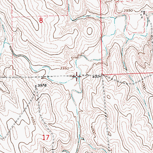 Topographic Map of South Fork Spring Canyon, CO