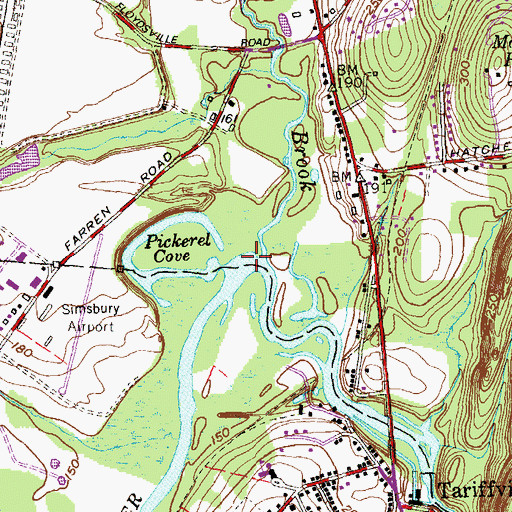 Topographic Map of Holcomb Island, CT