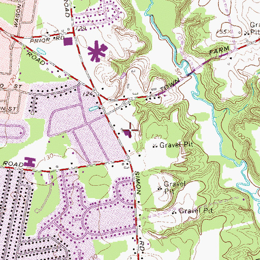Topographic Map of Holy Family Roman Catholic Church, CT
