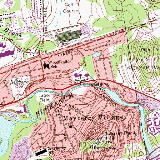 Topographic Map of Holy Trinity Community Church, CT