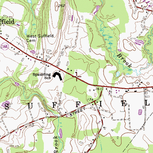 Topographic Map of Immanuel Baptist Church, CT