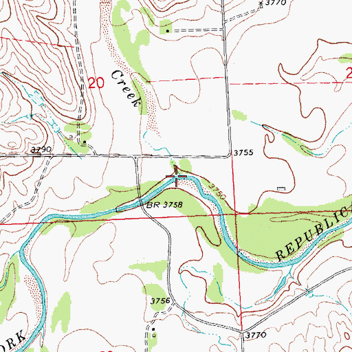 Topographic Map of North Sand Creek, CO