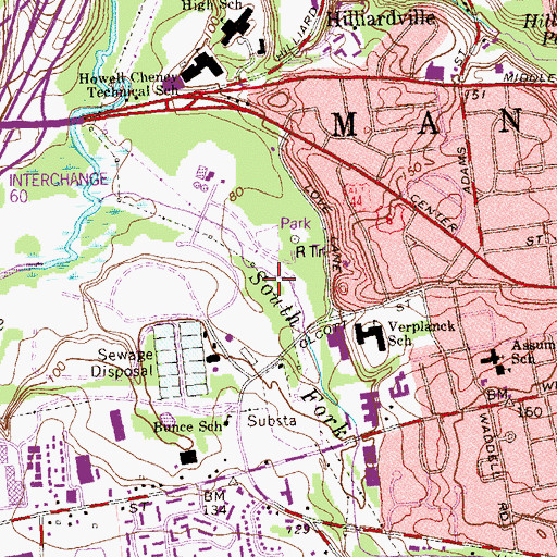 Topographic Map of Leber Field, CT