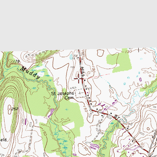 Topographic Map of Lewis Farm Bird Sanctuary, CT