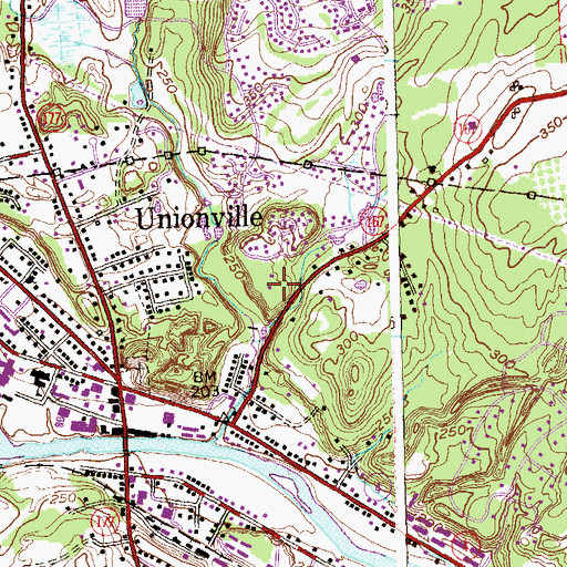 Topographic Map of Lions Club Camp, CT