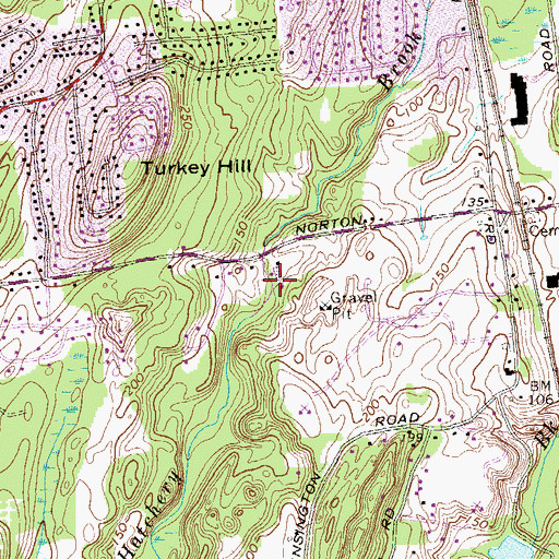 Topographic Map of Lions Memorial Pool, CT