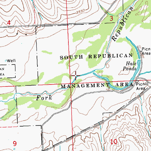 Topographic Map of Sand Creek, CO