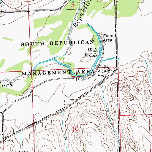 Topographic Map of Hale Ponds, CO
