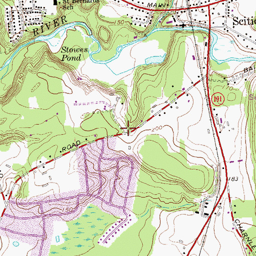 Topographic Map of Mount Zion Church, CT