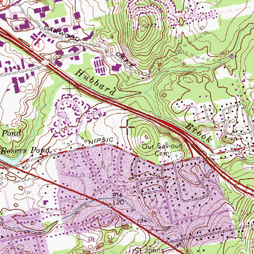 Topographic Map of Neipsic Golf Course (historical), CT