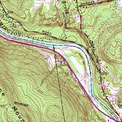 Topographic Map of New Britain YMCA Camp, CT