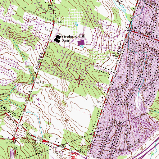 Topographic Map of New River Community Church, CT