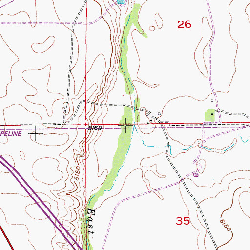 Topographic Map of First Creek, CO