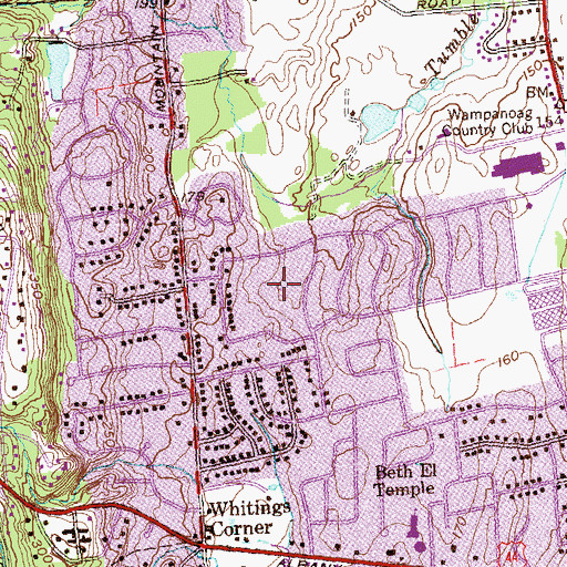 Topographic Map of Norfeldt Elementary School, CT