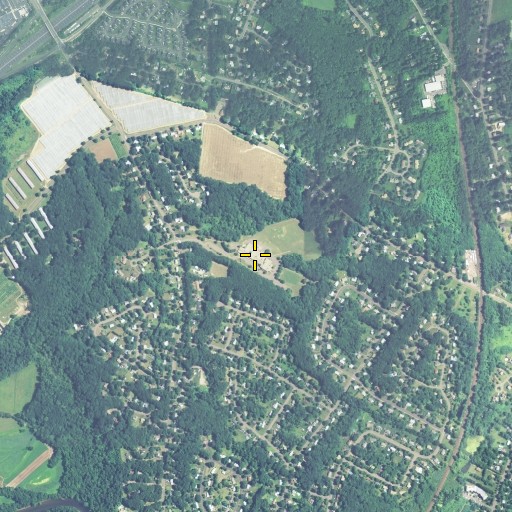 Aerial/Satellite Image of Oliver Ellsworth Elementary School, CT