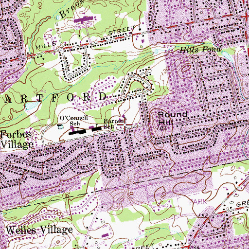 Topographic Map of Our Lady of Peace Church, CT