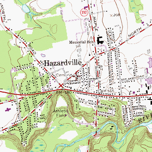 Topographic Map of Our Redeemer Lutheran Church, CT
