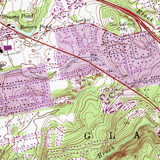 Topographic Map of Rotary Field, CT