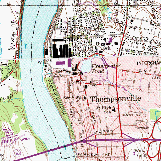 Topographic Map of Saint Nicholas Greek Orthodox Church, CT