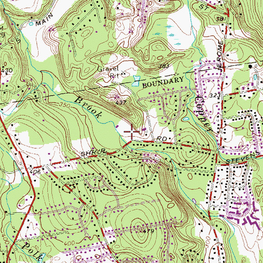 Topographic Map of Seymour Park, CT