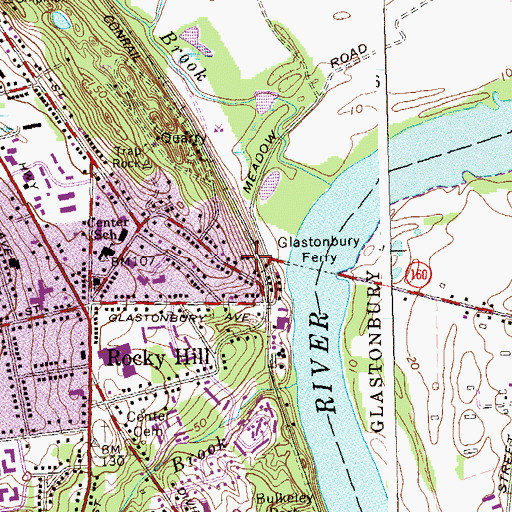 Topographic Map of Shipyard Park, CT