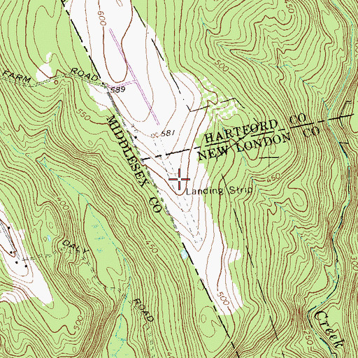 Topographic Map of Somers Field (historical), CT