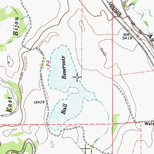 Topographic Map of Godfrey Gulch, CO