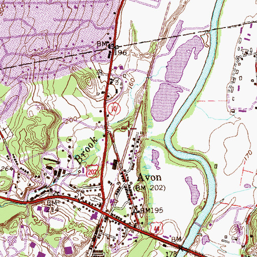 Topographic Map of Sperry Park, CT