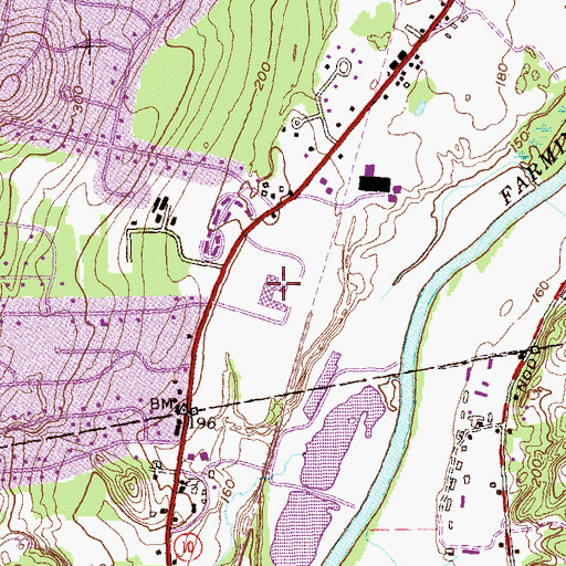 Topographic Map of Tower Business Park, CT