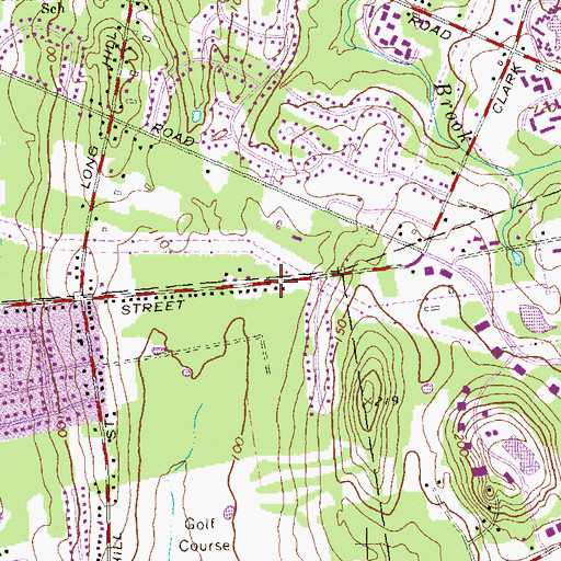 Topographic Map of Truth Baptist Church, CT