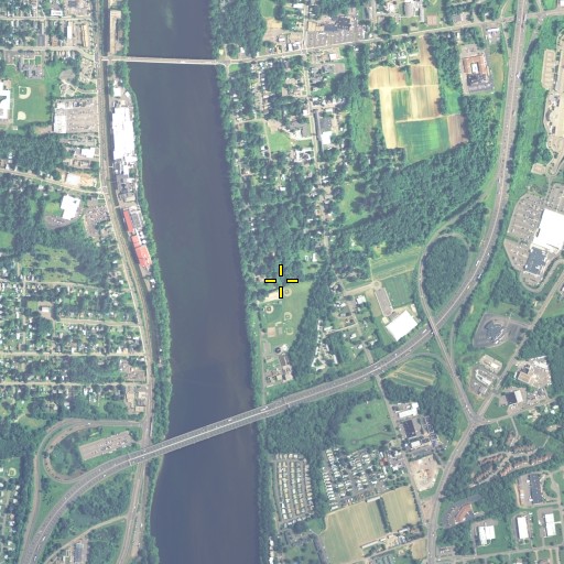 Aerial/Satellite Image of Warehouse Point Park, CT