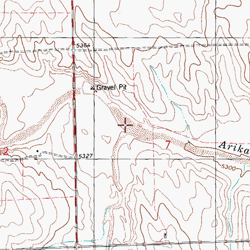 Topographic Map of Currie Creek, CO