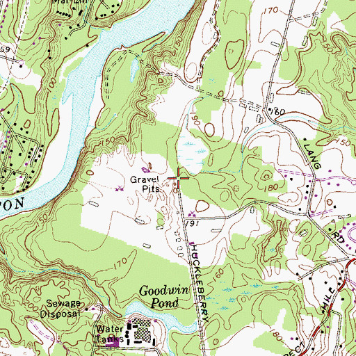 Topographic Map of Windsor-Bloomfield Landfill, CT