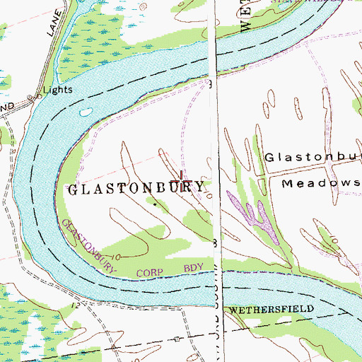 Topographic Map of Wrights Island (historical), CT
