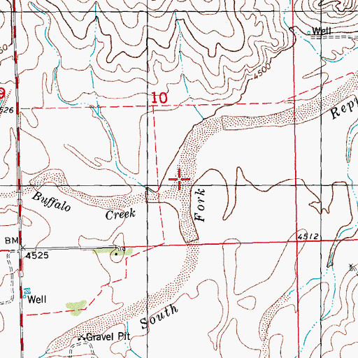 Topographic Map of Buffalo Creek, CO