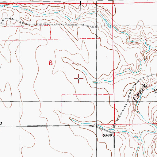 Topographic Map of Dugout Springs, CO