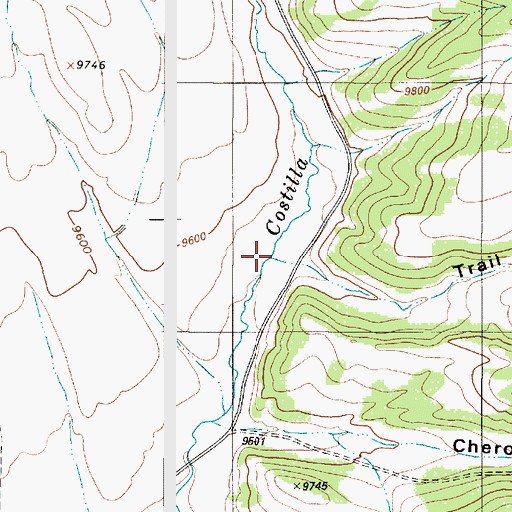 Topographic Map of Trail Canyon, NM