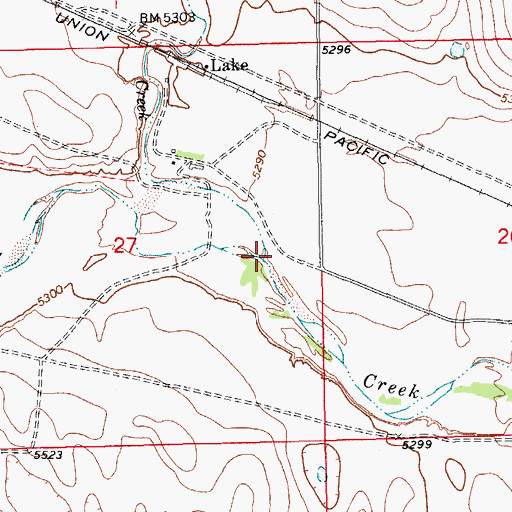 Topographic Map of Lake Creek, CO