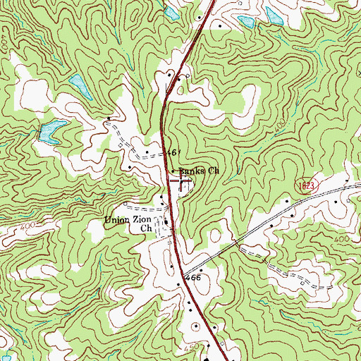 Topographic Map of Banks School (historical), NC