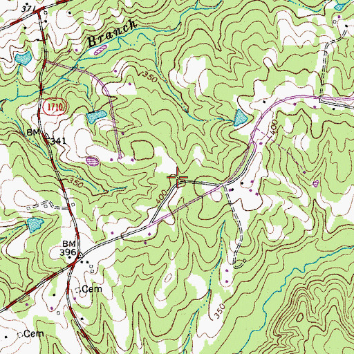 Topographic Map of Brassfield School (historical), NC